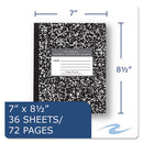 Roaring Spring® wholesale. Marble Cover Composition Book, Wide-legal Rule, Black Cover, 8.5 X 7, 36 Sheets. HSD Wholesale: Janitorial Supplies, Breakroom Supplies, Office Supplies.