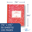 Roaring Spring® wholesale. Grade School Ruled Composition Book, Manuscript, Red, 9.75 X 7.75, 50 Sheets. HSD Wholesale: Janitorial Supplies, Breakroom Supplies, Office Supplies.