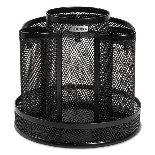 Rolodex™ wholesale. Wire Mesh Spinning Desk Sorter, Black. HSD Wholesale: Janitorial Supplies, Breakroom Supplies, Office Supplies.