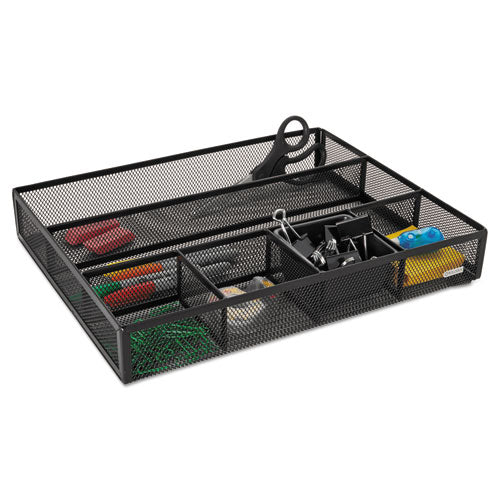 Rolodex™ wholesale. Deep Desk Drawer Organizer, Metal Mesh, Black. HSD Wholesale: Janitorial Supplies, Breakroom Supplies, Office Supplies.