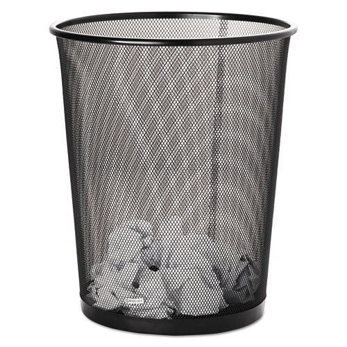 Rolodex™ wholesale. Steel Round Mesh Trash Can, 4.5 Gal, Black. HSD Wholesale: Janitorial Supplies, Breakroom Supplies, Office Supplies.