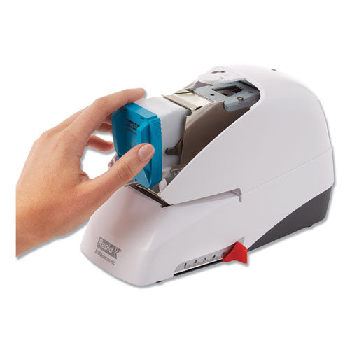 Rapid® wholesale. 5050e Professional Electric Stapler, 60-sheet Capacity, White. HSD Wholesale: Janitorial Supplies, Breakroom Supplies, Office Supplies.