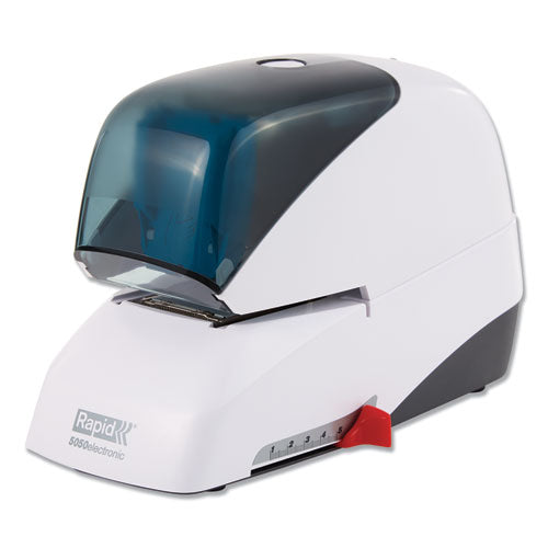 Rapid® wholesale. 5050e Professional Electric Stapler, 60-sheet Capacity, White. HSD Wholesale: Janitorial Supplies, Breakroom Supplies, Office Supplies.