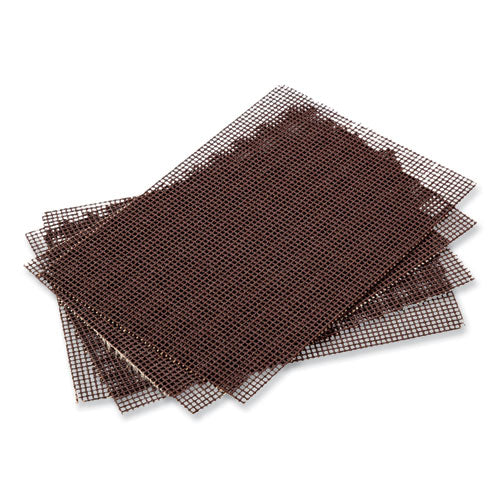 AmerCareRoyal® wholesale. Griddle-grill Screen, Aluminum Oxide, Brown, 4 X 5.5, 20-pack, 10 Packs-carton. HSD Wholesale: Janitorial Supplies, Breakroom Supplies, Office Supplies.