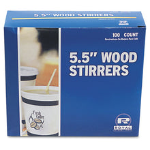 Load image into Gallery viewer, AmerCareRoyal® wholesale. Wood Coffee Stirrers, 5 1-2&quot; Long, Woodgrain, 10000 Stirrers-carton. HSD Wholesale: Janitorial Supplies, Breakroom Supplies, Office Supplies.