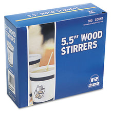 Load image into Gallery viewer, AmerCareRoyal® wholesale. Wood Coffee Stirrers, 5 1-2&quot; Long, Woodgrain, 10000 Stirrers-carton. HSD Wholesale: Janitorial Supplies, Breakroom Supplies, Office Supplies.