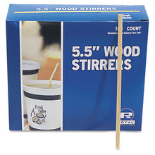 Load image into Gallery viewer, AmerCareRoyal® wholesale. Wood Coffee Stirrers, 5 1-2&quot; Long, Woodgrain, 10000 Stirrers-carton. HSD Wholesale: Janitorial Supplies, Breakroom Supplies, Office Supplies.