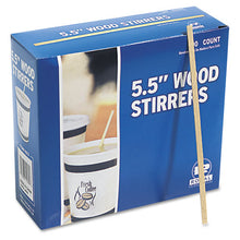 Load image into Gallery viewer, AmerCareRoyal® wholesale. Wood Coffee Stirrers, 5 1-2&quot; Long, Woodgrain, 10000 Stirrers-carton. HSD Wholesale: Janitorial Supplies, Breakroom Supplies, Office Supplies.