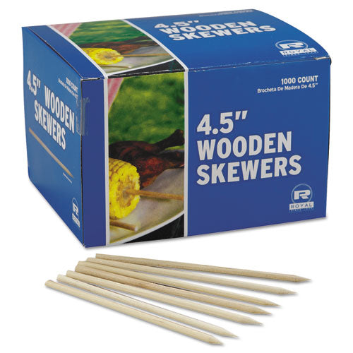 AMCARROYAL wholesale. Food,wooden Skewer 4.5in. HSD Wholesale: Janitorial Supplies, Breakroom Supplies, Office Supplies.
