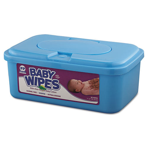 AmerCareRoyal® wholesale. Baby Wipes Tub, White, 80-tub, 12-carton. HSD Wholesale: Janitorial Supplies, Breakroom Supplies, Office Supplies.