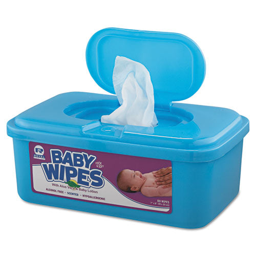 AmerCareRoyal® wholesale. Baby Wipes Tub, White, 80-tub, 12-carton. HSD Wholesale: Janitorial Supplies, Breakroom Supplies, Office Supplies.