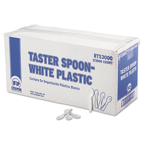 AmerCareRoyal® wholesale. Polystyrene Taster Spoons, White, 3000-carton. HSD Wholesale: Janitorial Supplies, Breakroom Supplies, Office Supplies.