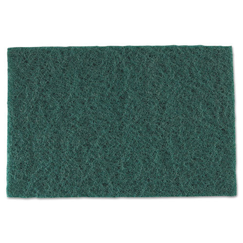 AmerCareRoyal® wholesale. Medium-duty Scouring Pad, 6 X 9, Green, 60-carton. HSD Wholesale: Janitorial Supplies, Breakroom Supplies, Office Supplies.