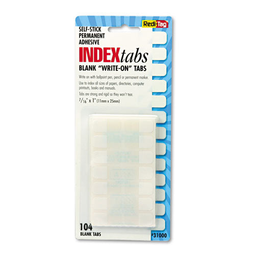 Redi-Tag® wholesale. Legal Index Tabs, 1-5-cut Tabs, White, 1" Wide, 104-pack. HSD Wholesale: Janitorial Supplies, Breakroom Supplies, Office Supplies.