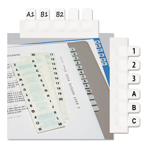 Redi-Tag® wholesale. Legal Index Tabs, 1-12-cut Tabs, A-z, White, 0.44" Wide, 104-pack. HSD Wholesale: Janitorial Supplies, Breakroom Supplies, Office Supplies.