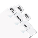 Redi-Tag® wholesale. Laser Printable Index Tabs, 1-5-cut Tabs, White, 1.13" Wide, 100-pack. HSD Wholesale: Janitorial Supplies, Breakroom Supplies, Office Supplies.