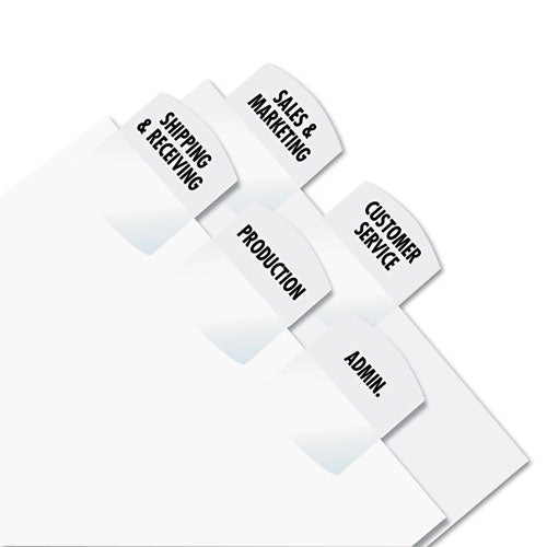 Redi-Tag® wholesale. Laser Printable Index Tabs, 1-5-cut Tabs, White, 1.13" Wide, 375-pack. HSD Wholesale: Janitorial Supplies, Breakroom Supplies, Office Supplies.