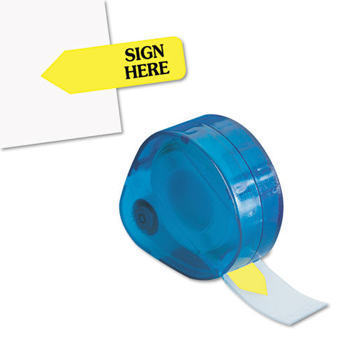 Redi-Tag® wholesale. Arrow Message Page Flags In Dispenser, "sign Here", Yellow, 120 Flags-dispenser. HSD Wholesale: Janitorial Supplies, Breakroom Supplies, Office Supplies.