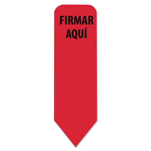 Redi-Tag® wholesale. Arrow Message Page Flags In Dispenser, "firmar Aqui", Red, 120 Flags-pk. HSD Wholesale: Janitorial Supplies, Breakroom Supplies, Office Supplies.