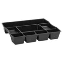 Rubbermaid® wholesale. Rubbermaid® Nine-compartment Deep Drawer Organizer, Plastic, 14 7-8 X 11 7-8 X 2 1-2, Black. HSD Wholesale: Janitorial Supplies, Breakroom Supplies, Office Supplies.
