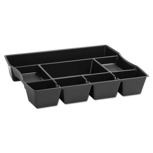 Rubbermaid® wholesale. Rubbermaid® Nine-compartment Deep Drawer Organizer, Plastic, 14 7-8 X 11 7-8 X 2 1-2, Black. HSD Wholesale: Janitorial Supplies, Breakroom Supplies, Office Supplies.