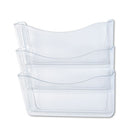 Rubbermaid® wholesale. Rubbermaid® Unbreakable Three Pocket Wall File Set, Letter, Clear. HSD Wholesale: Janitorial Supplies, Breakroom Supplies, Office Supplies.