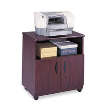 Load image into Gallery viewer, Safco® wholesale. Laminate Machine Stand W-open Compartment, 28w X 19.75d X 30.5h, Mahogany. HSD Wholesale: Janitorial Supplies, Breakroom Supplies, Office Supplies.