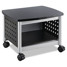 Load image into Gallery viewer, Safco® wholesale. SAFCO Scoot Printer Stand, 20.25w X 16.5d X 14.5h, Black-silver. HSD Wholesale: Janitorial Supplies, Breakroom Supplies, Office Supplies.