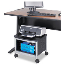 Load image into Gallery viewer, Safco® wholesale. SAFCO Scoot Printer Stand, 20.25w X 16.5d X 14.5h, Black-silver. HSD Wholesale: Janitorial Supplies, Breakroom Supplies, Office Supplies.