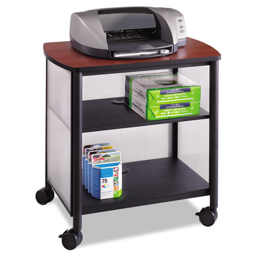 Safco® wholesale. SAFCO Impromptu Machine Stand, One-shelf, 26.25w X 21d X 26.5h, Black-cherry. HSD Wholesale: Janitorial Supplies, Breakroom Supplies, Office Supplies.
