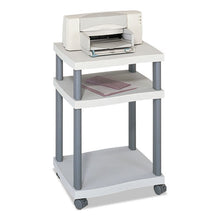 Load image into Gallery viewer, Safco® wholesale. SAFCO Wave Design Printer Stand, Three-shelf, 20w X 17.5d X 29.25h, Charcoal Gray. HSD Wholesale: Janitorial Supplies, Breakroom Supplies, Office Supplies.