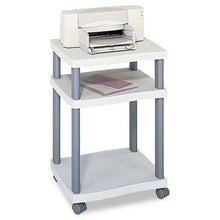 Load image into Gallery viewer, Safco® wholesale. SAFCO Wave Design Printer Stand, Three-shelf, 20w X 17.5d X 29.25h, Charcoal Gray. HSD Wholesale: Janitorial Supplies, Breakroom Supplies, Office Supplies.