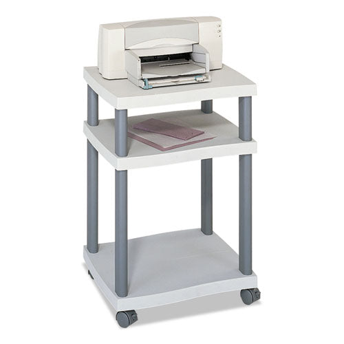 Safco® wholesale. SAFCO Wave Design Printer Stand, Three-shelf, 20w X 17.5d X 29.25h, Charcoal Gray. HSD Wholesale: Janitorial Supplies, Breakroom Supplies, Office Supplies.