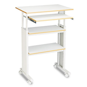 Safco® wholesale. SAFCO Muv Stand-up Adjustable-height Desk, 29.5" X 22" X 35" To 49", Gray. HSD Wholesale: Janitorial Supplies, Breakroom Supplies, Office Supplies.