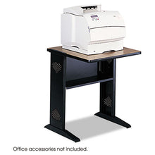 Load image into Gallery viewer, Safco® wholesale. SAFCO Fax-printer Stand W-reversible Top, 23.5w X 28d X 30h, Medium Oak-black. HSD Wholesale: Janitorial Supplies, Breakroom Supplies, Office Supplies.