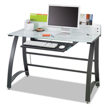 Load image into Gallery viewer, Safco® wholesale. SAFCO Xpressions 47&quot; Computer Desk, 47&quot; X 23&quot; X 37&quot;, Frosted-black. HSD Wholesale: Janitorial Supplies, Breakroom Supplies, Office Supplies.