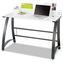 Load image into Gallery viewer, Safco® wholesale. SAFCO Xpressions 47&quot; Computer Desk, 47&quot; X 23&quot; X 37&quot;, Frosted-black. HSD Wholesale: Janitorial Supplies, Breakroom Supplies, Office Supplies.