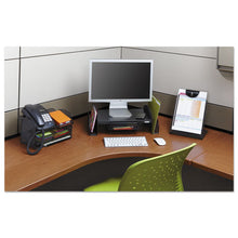 Load image into Gallery viewer, Safco® wholesale. SAFCO Onyx Angled Mesh Steel Telephone Stand, 11 3-4 X 9 1-4 X 7, Black. HSD Wholesale: Janitorial Supplies, Breakroom Supplies, Office Supplies.