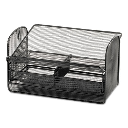 Safco® wholesale. SAFCO Onyx Angled Mesh Steel Telephone Stand, 11 3-4 X 9 1-4 X 7, Black. HSD Wholesale: Janitorial Supplies, Breakroom Supplies, Office Supplies.