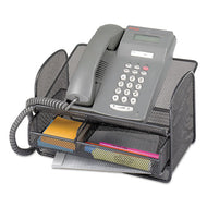 Safco® wholesale. SAFCO Onyx Angled Mesh Steel Telephone Stand, 11 3-4 X 9 1-4 X 7, Black. HSD Wholesale: Janitorial Supplies, Breakroom Supplies, Office Supplies.