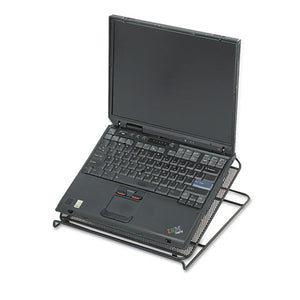 Safco® wholesale. SAFCO Onyx Mesh Laptop Stand, 12.25" X 12.25" X 2", Black. HSD Wholesale: Janitorial Supplies, Breakroom Supplies, Office Supplies.