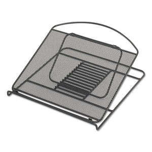 Safco® wholesale. SAFCO Onyx Mesh Laptop Stand, 12.25" X 12.25" X 2", Black. HSD Wholesale: Janitorial Supplies, Breakroom Supplies, Office Supplies.