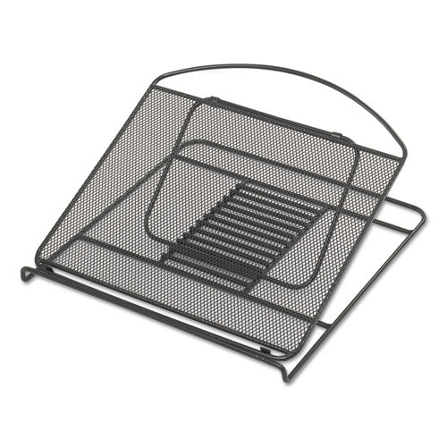 Safco® wholesale. SAFCO Onyx Mesh Laptop Stand, 12.25" X 12.25" X 2", Black. HSD Wholesale: Janitorial Supplies, Breakroom Supplies, Office Supplies.