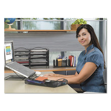 Load image into Gallery viewer, Safco® wholesale. SAFCO Onyx Mesh Laptop Stand, 12.25&quot; X 12.25&quot; X 2&quot;, Black. HSD Wholesale: Janitorial Supplies, Breakroom Supplies, Office Supplies.