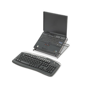 Safco® wholesale. SAFCO Onyx Mesh Laptop Stand, 12.25" X 12.25" X 2", Black. HSD Wholesale: Janitorial Supplies, Breakroom Supplies, Office Supplies.