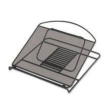 Load image into Gallery viewer, Safco® wholesale. SAFCO Onyx Mesh Laptop Stand, 12.25&quot; X 12.25&quot; X 2&quot;, Black. HSD Wholesale: Janitorial Supplies, Breakroom Supplies, Office Supplies.