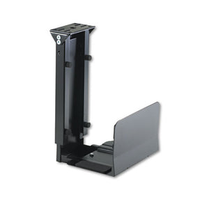 Safco® wholesale. SAFCO Ergo-comfort Fixed-mount Under Desk Cpu Holder, 7w X 9.5d X 14h, Black. HSD Wholesale: Janitorial Supplies, Breakroom Supplies, Office Supplies.