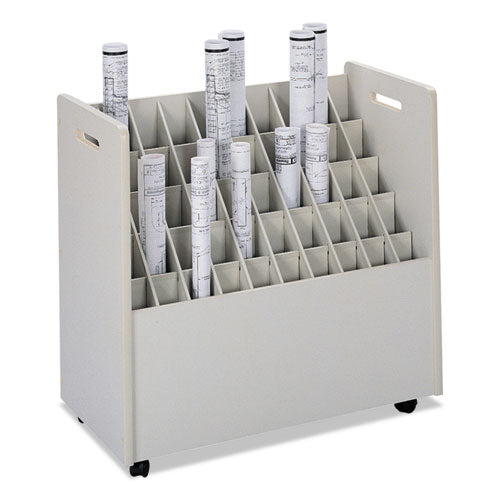 Safco® wholesale. Laminate Mobile Roll Files, 50 Compartments, 30.25w X 15.75d X 29.25h, Putty. HSD Wholesale: Janitorial Supplies, Breakroom Supplies, Office Supplies.