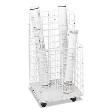 Load image into Gallery viewer, Safco® wholesale. SAFCO Wire Roll Files, 4 Compartments, 16.25w X 16.5d X 30.5h, White. HSD Wholesale: Janitorial Supplies, Breakroom Supplies, Office Supplies.