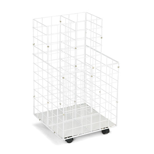 Safco® wholesale. SAFCO Wire Roll Files, 4 Compartments, 16.25w X 16.5d X 30.5h, White. HSD Wholesale: Janitorial Supplies, Breakroom Supplies, Office Supplies.